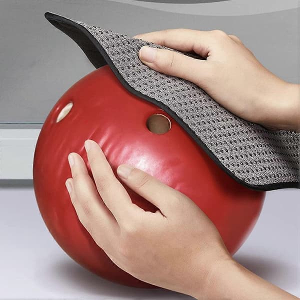 Bowling Cleaning Cloth Microfiber Bowling Ball Polishing Cloth Square Shape 20x20cm For Professionals 1-pack