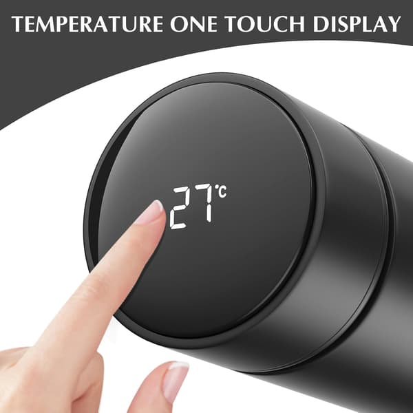 wxsp Smart Termos med LCD Temperaturdisplay - Termos - Dobbelvegg Termos - Termosflaske - Termokopp - Vannflaske -