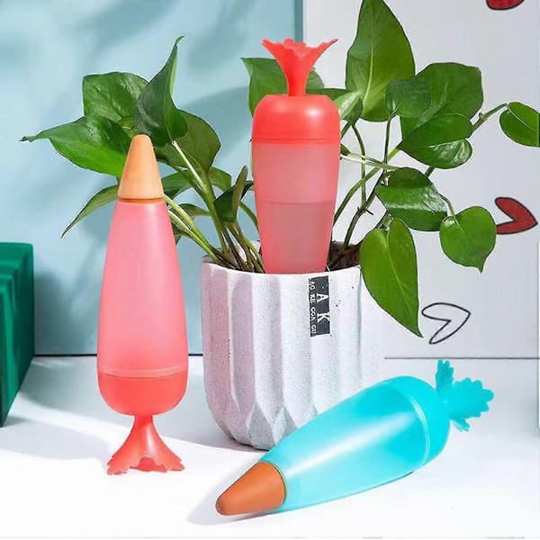 Självbevattnande Växtpinnar (blå, röd, 4-pack)