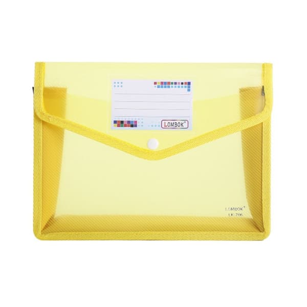 A5 Dokumentficka med dragkedja GUL yellow yellow