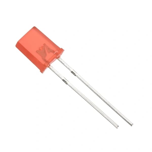2x5x7mm LED-lampa, 150 st rektangulära starka lysdioder för elektronisk komponentindikator, röd