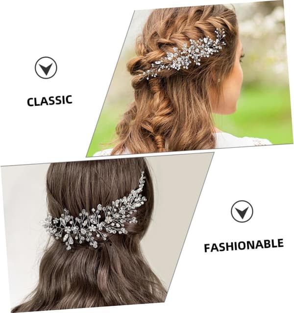 Brudehårsvin Rhinestone Pannebånd Bryllupsfest Hodeplagg Dame Hårsmykker