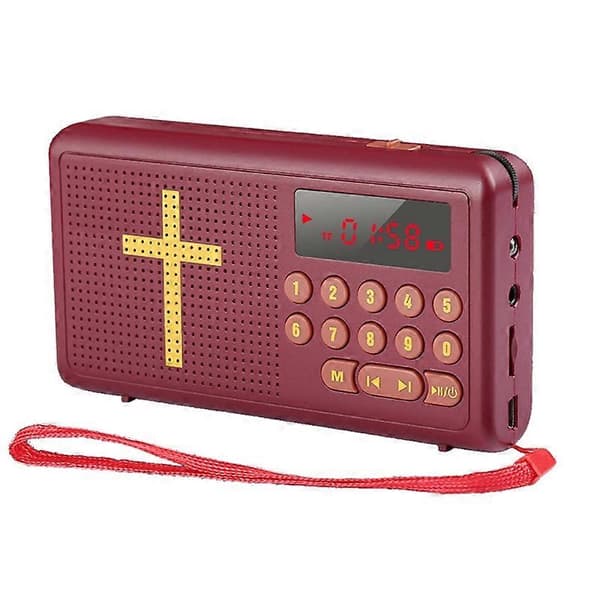 Lydbibelafspiller Bibel Talende King James Version Bibel Lydafspiller [Db] Rød Red