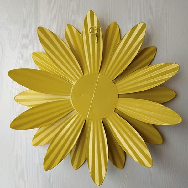 Metallic Wall Decor, 32 Cm Metal Flower Wall Decor, Multi-layered Metal Flower Wall Art