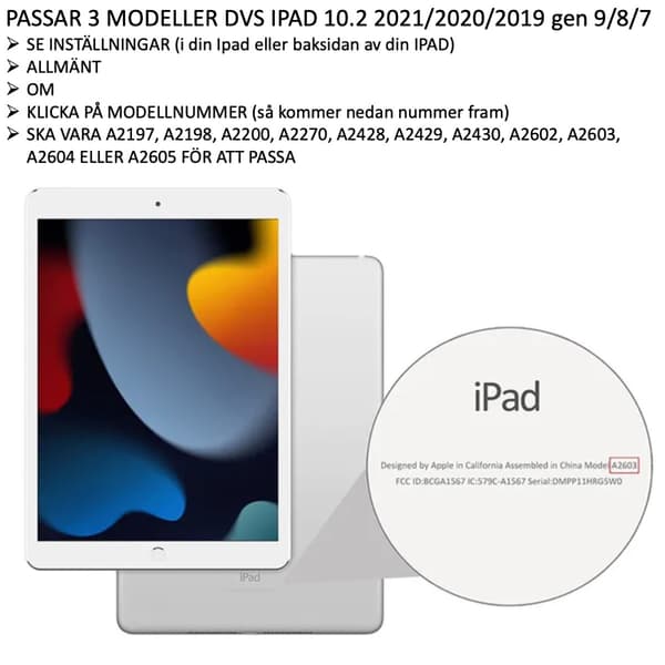 iPad 10.2 2021/2020/2019 gen 9/8/7 Screen Protector Tempered Glass 9H Transparent