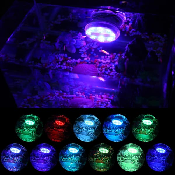 LED-dam, swimmingpool med timer, termometer, belysning, 12 farver, lysdekoration til badekar, akvarium, have, vase