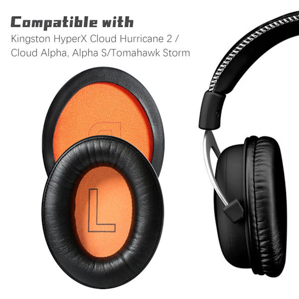 Earpads for Kingston HyperX Cloud Hurricane 2/Cloud Alpha, Alpha S