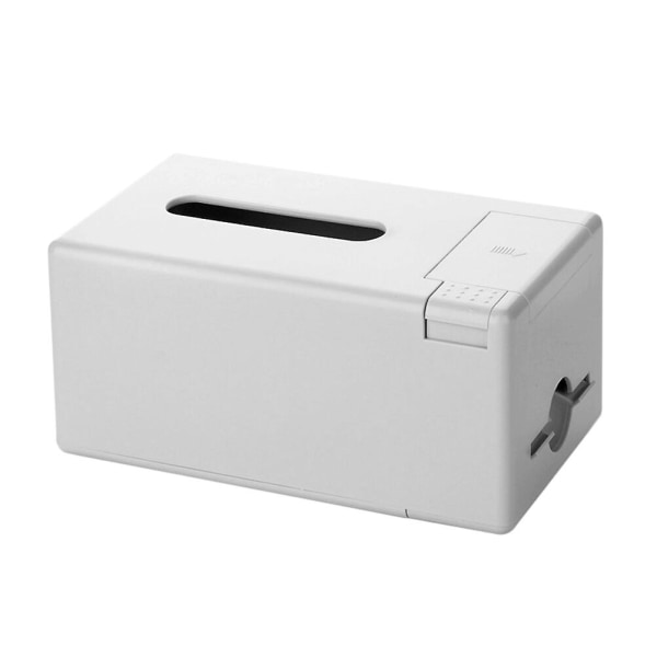 Servetthållare i plast Multifunktionell mjukpapperslåda Automatisk tandpetare Dispenser Desktop Organizer för vardagsrum (grå)Grå20,3*11,5*9,6cm Grey 20.3*11.5*9.6cm