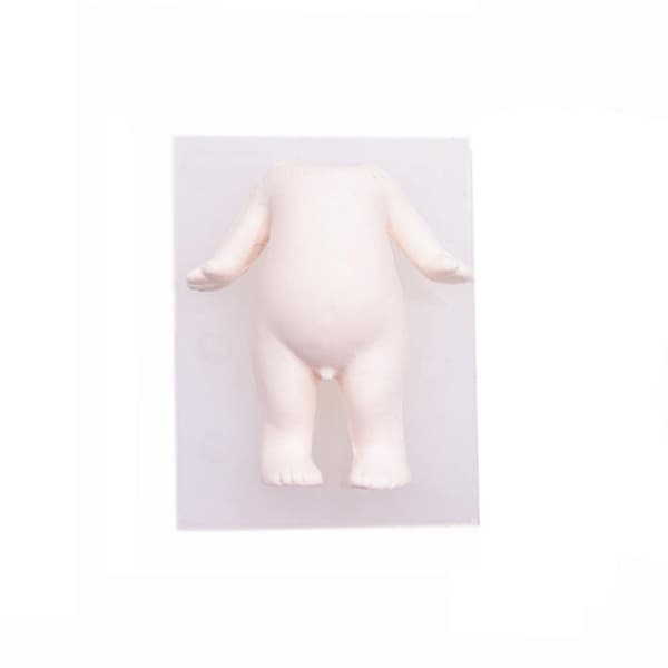 3D Søt Dukkekroppsform Guttekroppsform Silikonform Baby Sh