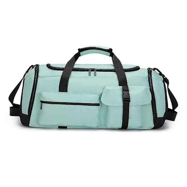 Large Capacity Suitcase - Duffle Bag with Wet/Dry Compartment and Reinforced Backpack Straps Grey Grey Grey Grey