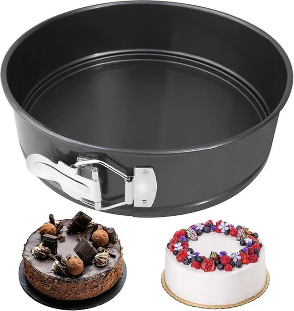 Kakform - 22 cm Bakformar för Bakning, 22 cm Springform Bakformar för Cheesecake, Non-Stick Bakformar Rund Kakform, Bakform Rund Kakform för