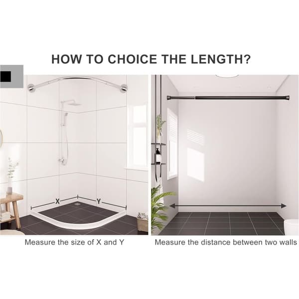 Sammenleggbar dusjbarriere og vannstoppsystem holder vannet innenfor terskelen (2M, hvit)
