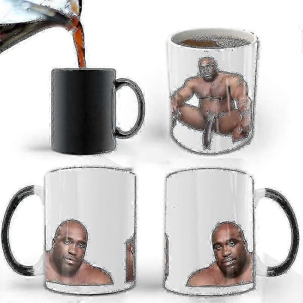 Färgskiftande kaffekopp, personlig magisk mugg, glad h