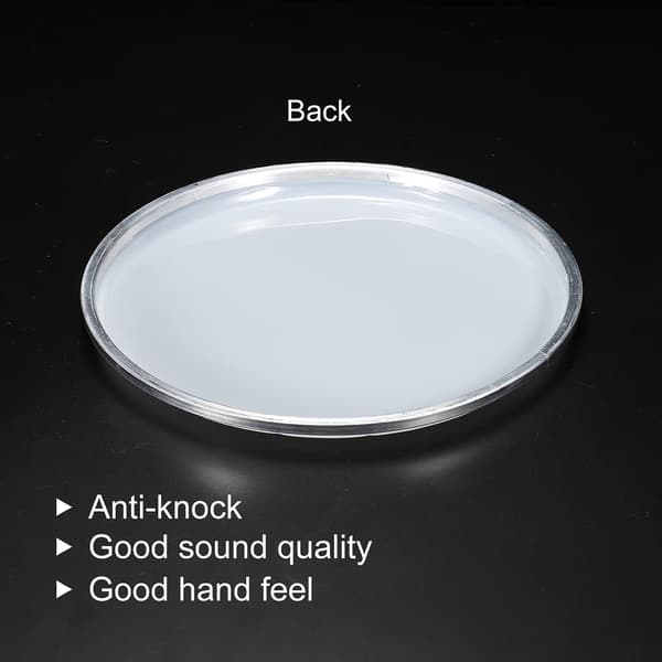 10 tums trumskinn ljudkontrollerat PET-material, beige, 2-pack White 13 inch