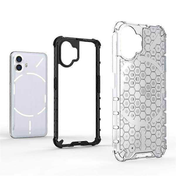 (Ny) Støtsikkert Honeycomb-telefondeksel til Nothing Phone 2 (Rød)