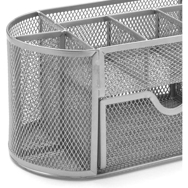 Metal Multifunktionel Kreativ Penneholder Engros Multi-Grid Pen Spand Box Type Jiugongge Desktop Opbevaringsboks