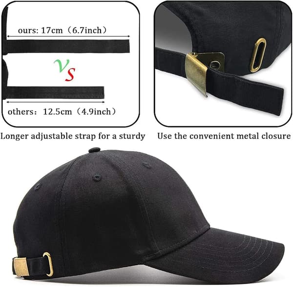 Classic 6 Panel Baseball Cap Adjustable Sport Hat for Men and Women
