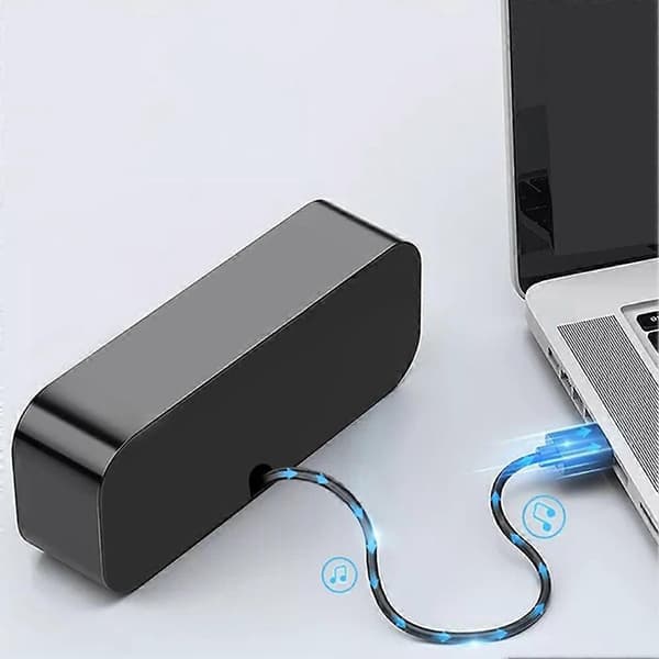 Portable USB Computer Speaker PC Speaker All-In-One Mini Soundbar Stereo Sound for TV/Laptop/Computer