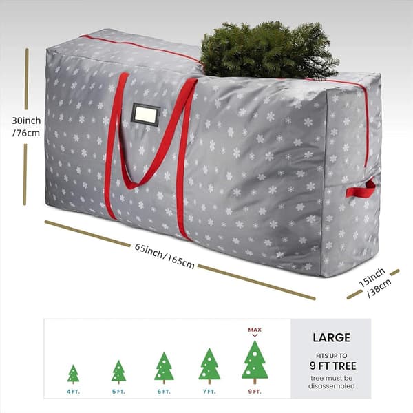 165x38x76cm Christmas Tree Storage Bag Christmas Tree Storage Container Christmas Tree Storage Bag with Zipper Artificial Christmas Tree Storage Bag