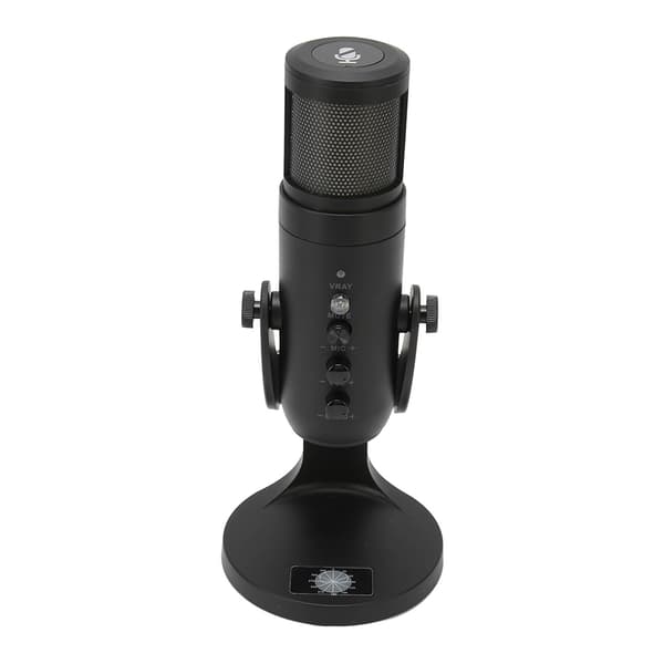 USB Condenser Microphone RGB Light Recording Microphone Rotatable Computer Microphone for Laptop PC IOS