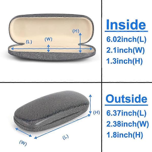 Unisex Hårt Skal Glasögonfodral, Skyddsfodral För Glasögon
