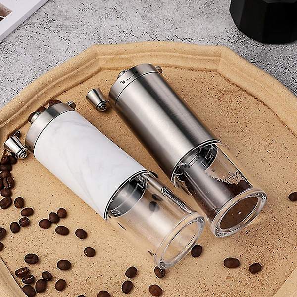 Handkvarn Liten Kaffebönkvarn Justerbar Tjocklek Kvarn, A