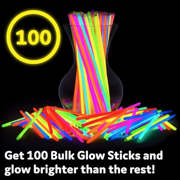 Festsaker 100 stykker - 8 \" Lysende Glow Stick Festsaker
