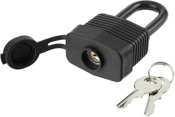 6-pack Waterproof Padlocks with Same Key - Heavy Duty Laminated Steel Lock for