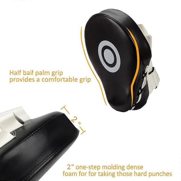 Leather Boxing Gloves, Focus Mitts, Hand Protection for Targeted Training for Karate, Muay Thai Kick, Sparring, Do.pa