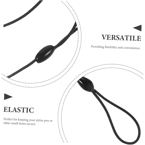 10-pack Pennor Anti-förlust Rep Stylus Snodd Elastiskt Rep