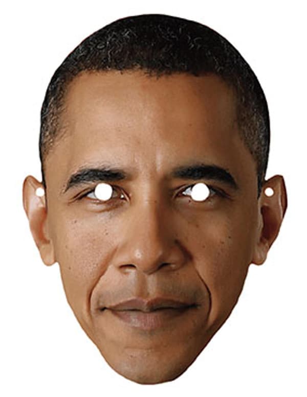 Barack Obama pappmaske
