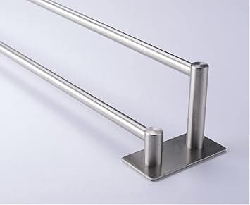 40 cm itseliimautuva kaksoispyyheteline kylpyhuoneeseen tai keittiöön Stai