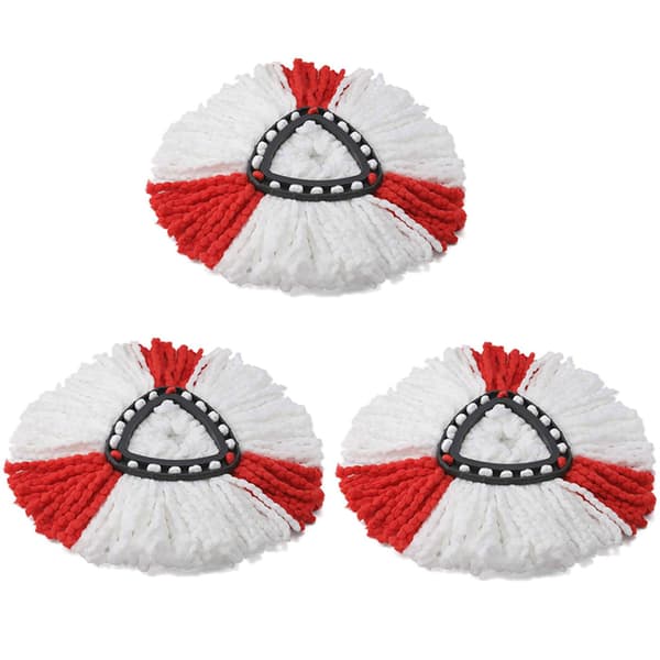 Mikrofiber Erstatningshoder for Swivel Gulvmopper (3-pakning)