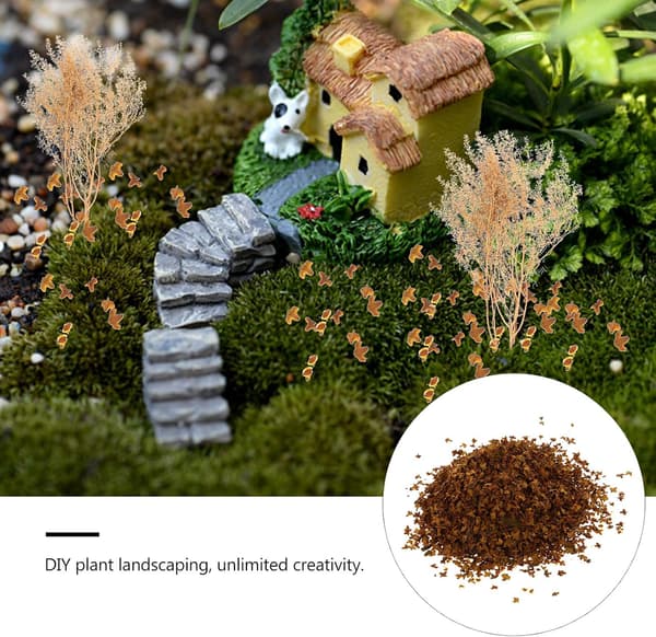 Miniature Ahornblad Model Simulering Blade Dekoration til Miniature Landskab Scenery DIY Bordmateriale