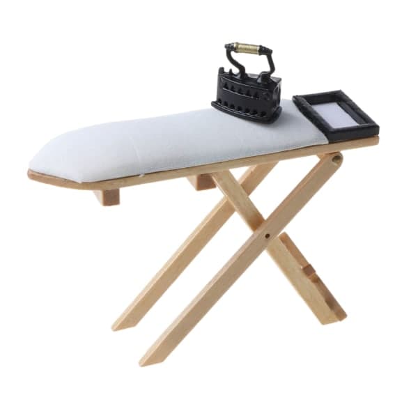 1:12 Skala Strykjärn för Dockhusmöbler Miniatyr Sovrumsbord