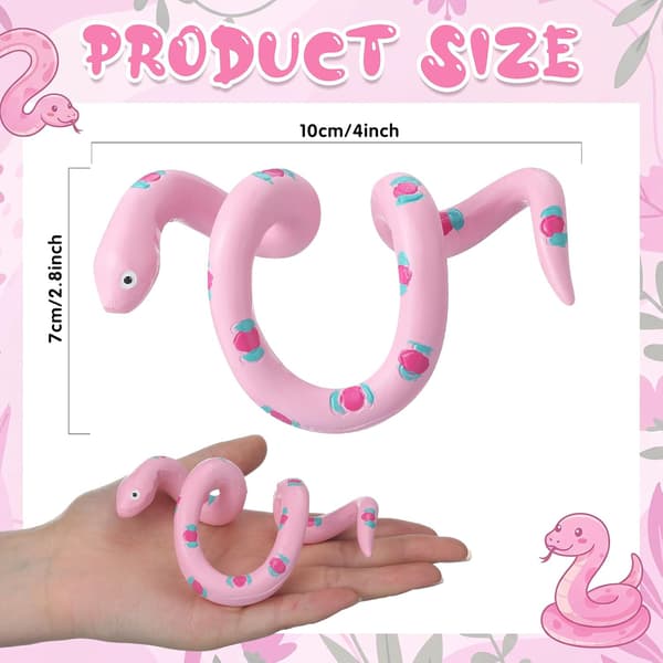 Pink slangefigur urtepotte til pynt