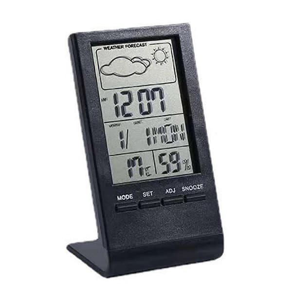 Inomhus- och utomhustermometer, inomhus- och utomhushygrometerbarometertermometer, digital klocka med alarm och utomhussensorvisning