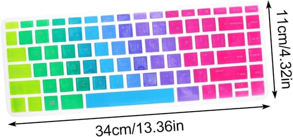 Silicone Keyboard Cover Keyboard Protector for Laptop Dustproof Water Resistant Soft and Comfortable