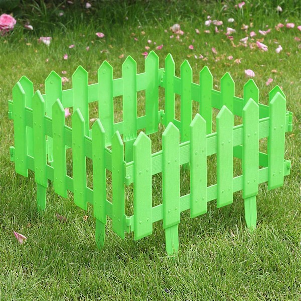 5 stk Plast Kanting Hage Gjerde - Gress Eng Blomsterbed Plantegrenser - Dekorativ Sce