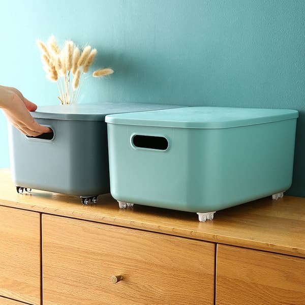 8 Pieces Small Furniture Casters, Storage Box Wheels, with Double-Sided Tape Mini Self-Adhesive Wheels, Used for Trash Cans, Storage Boxes