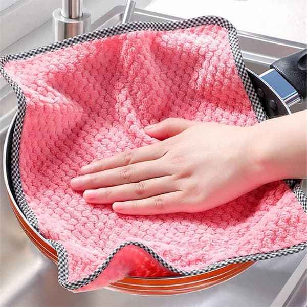 10 Pcs Kitchen Dishcloths are Lint-Free, Odorless Reusable Dish Towels, Highly Absorbent Kitchen Dishcloths