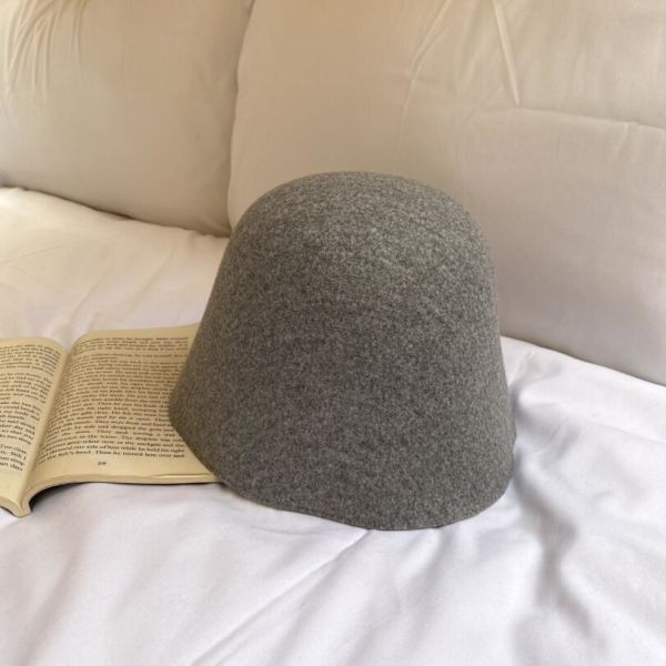 Grå hattar för män kvinnor Bucket hattar Vandring Fiske Utomhus Sommar Skydd Hatt safari hatt M（56-58cm）