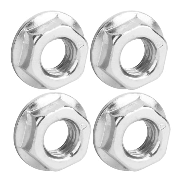 Flange Nut Set 100 Pcs 304 Stainless Steel M8 for Machine Industry
