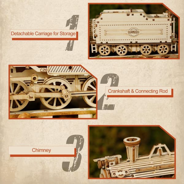 3D Wooden Puzzle Model Kits (Army Jeep)