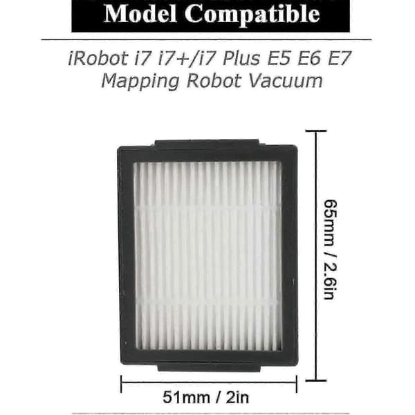 Irobot Roomba I7 I7+ I6+ I8 I3+/plus Hepa-suodatinpölypusseille