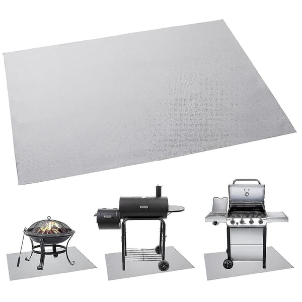 Grillmåtte BBQ Brandsikker Måtte Grill Stænkskærm Brandsikker Varme Gulvbeskyttelse