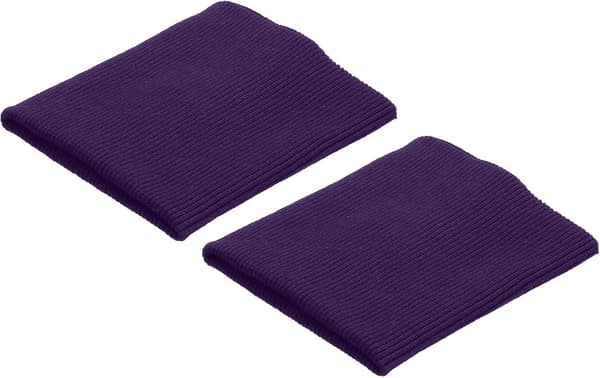 Elastiska muddar ribbade kanter 4\" x 3.5\" Bomullstyg Stickad Ribb Stretchband Mudd Ärm Midjeband för Sömnad Lila 4\" 3.5\" 4" x 3.5" Dark Purple