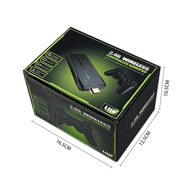 Trådløs spilcontroller Gamepad Joystick med 【 Indbygget 20000+ spil 】 128G stor pakning M8 spilkonsol