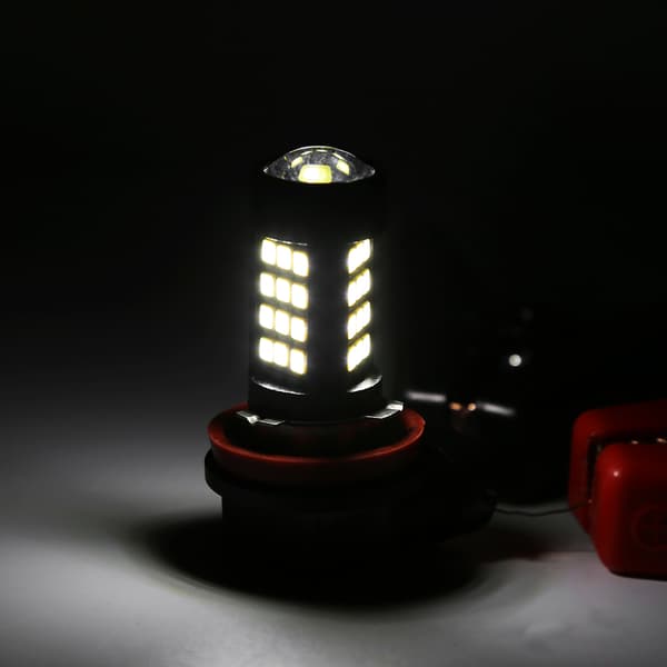 2x H11/H8 42 SMD LED Valkoinen 2835 Canbus Virheetön Sumuvalopolttimo