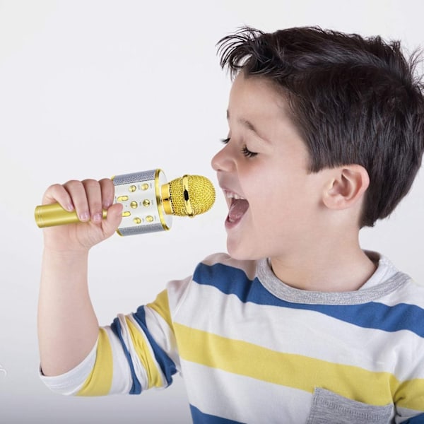 Bluetooth Mikrofon til Børn, Trådløs Karaoke Mikrofon Bluetooth til Fødselsdagsgaver til Piger og Drenge i Alderen 4-12 År